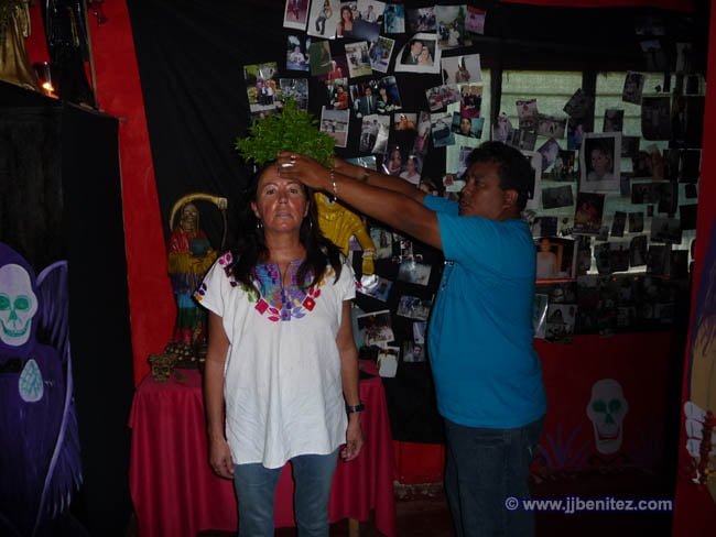 En plena “limpia”.