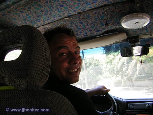El taxista de Jericó. (Foto: Blanca)