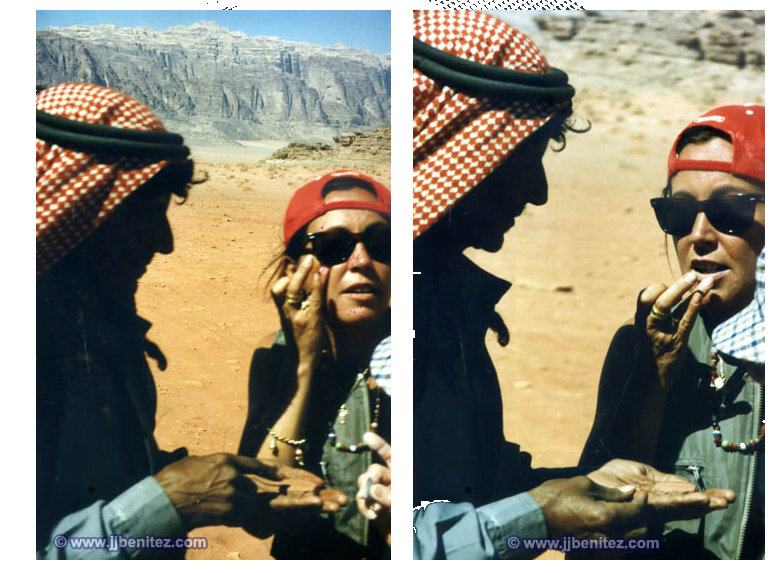 Maquillaje en el Wadi Rum