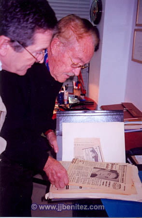 JJ Benítez y Eugenio Martín Rubio.