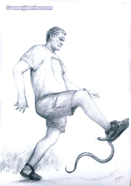 A dibujo JJ Benítez.